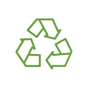 Embalagens PET Recicláveis ícone Reciclável